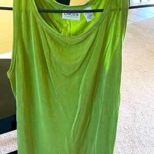 Chico sleeveless traveler’s blouse